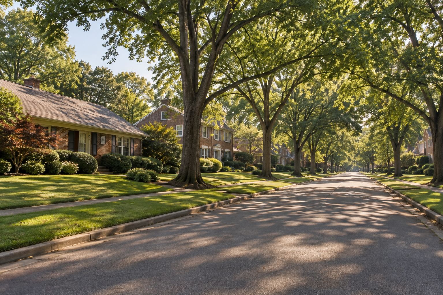 A Memphis-area street, illustrative